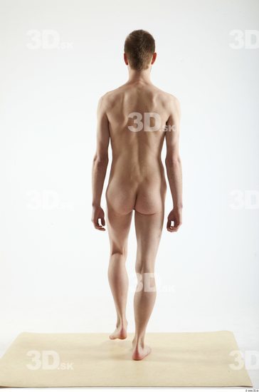 Whole Body Man Animation references Nude Slim Studio photo references