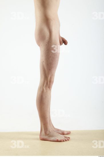 Leg Whole Body Man Animation references Nude Slim Studio photo references