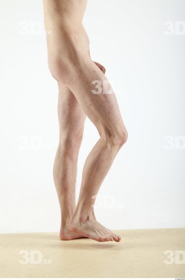 Leg Whole Body Man Animation references Nude Slim Studio photo references