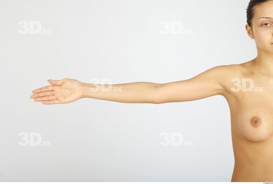 Arm Whole Body Woman Animation references Nude Formal Slim Studio photo references