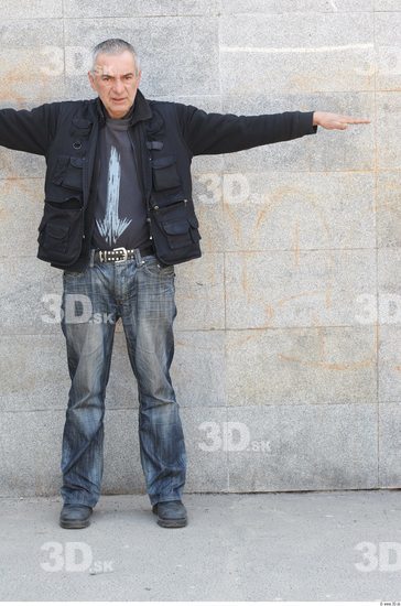 Whole Body Head Man T poses Casual Average Overweight Street photo references