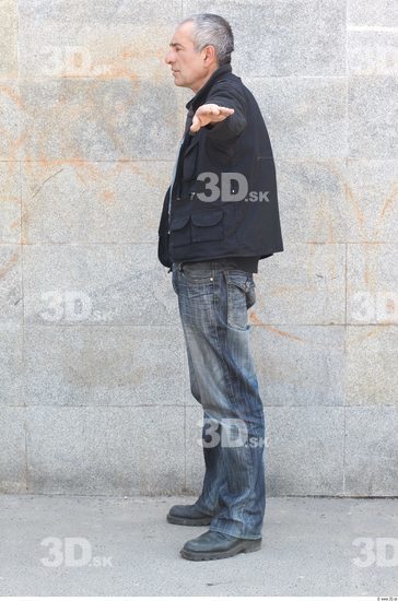 Whole Body Head Man T poses Casual Average Overweight Street photo references