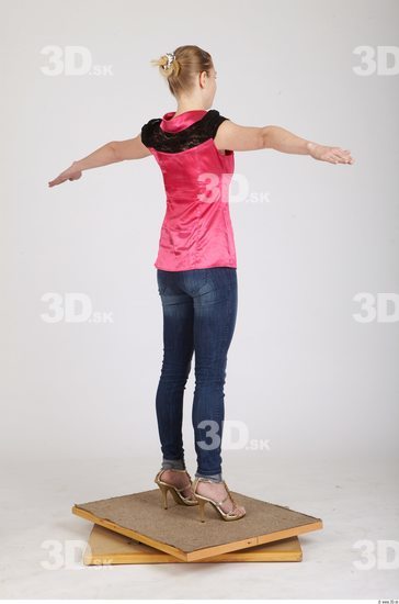 Whole Body Woman Animation references T poses Casual Average Studio photo references