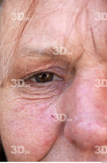 Eye Woman White Slim Wrinkles