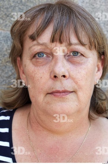 Head Woman White Jewel Overweight
