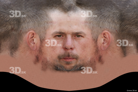 Head Man White Head textures Bearded