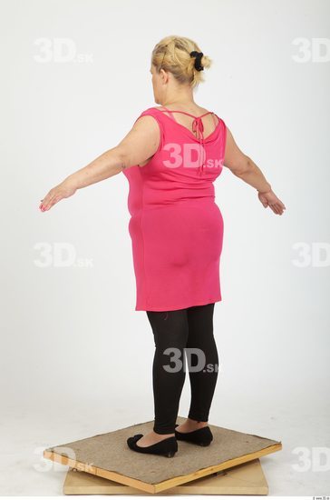 Whole Body Woman Casual Overweight Studio photo references