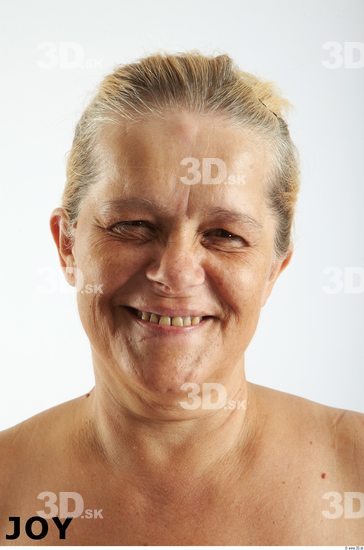 Face Emotions Woman White Overweight Wrinkles