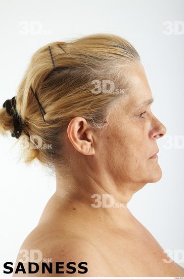 Face Emotions Woman White Overweight Wrinkles