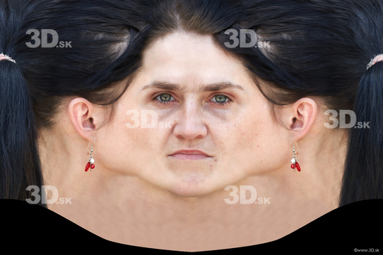 Head Woman White Jewel Head textures