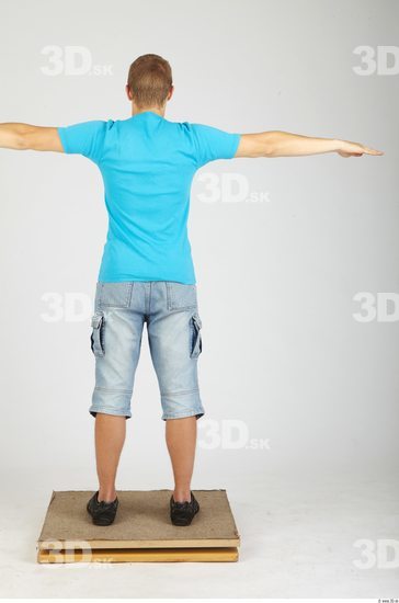 Whole Body Man T poses Casual Athletic Studio photo references