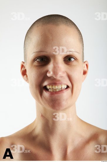 Face Phonemes Woman White Slim Bald