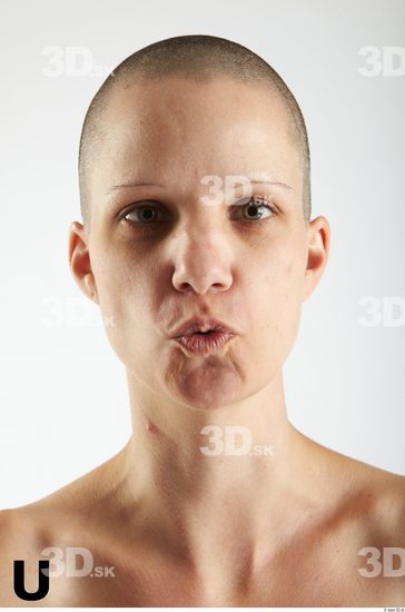 Face Phonemes Woman White Slim Bald