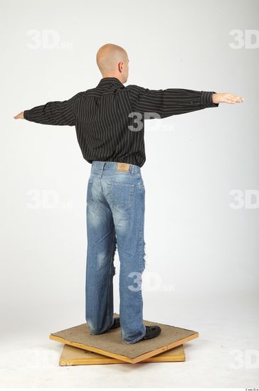 Whole Body Man T poses Casual Average Studio photo references