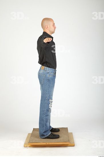 Whole Body Man T poses Casual Average Studio photo references