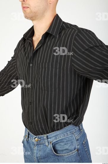 Upper Body Whole Body Man Casual Formal Shirt Average Studio photo references