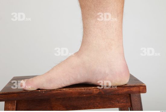 Foot Whole Body Man Nude Casual Overweight Studio photo references