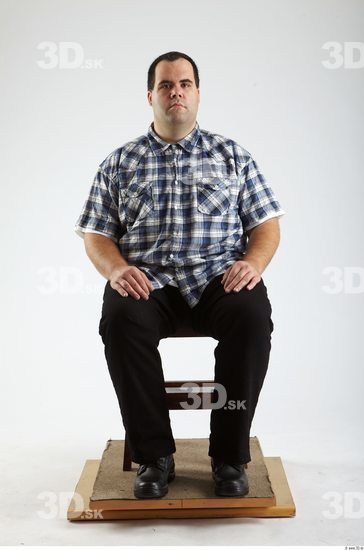 Whole Body Man Artistic poses White Casual Overweight