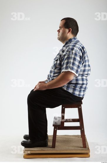 Whole Body Man Artistic poses White Casual Overweight