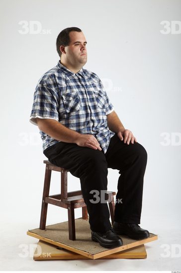 Whole Body Man Artistic poses White Casual Overweight