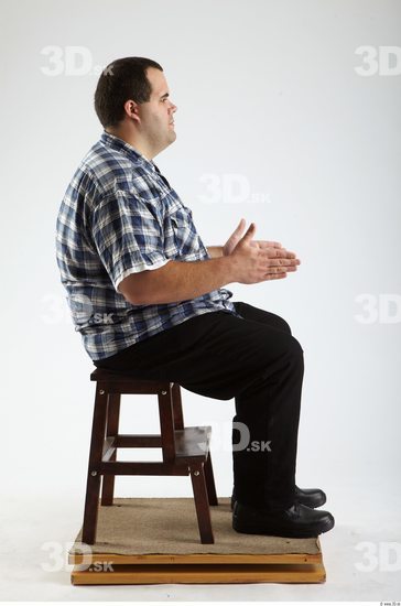 Whole Body Man Artistic poses White Casual Overweight