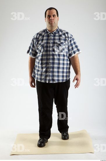 Whole Body Man Animation references White Casual Overweight