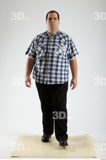 Whole Body Man Animation references White Casual Overweight