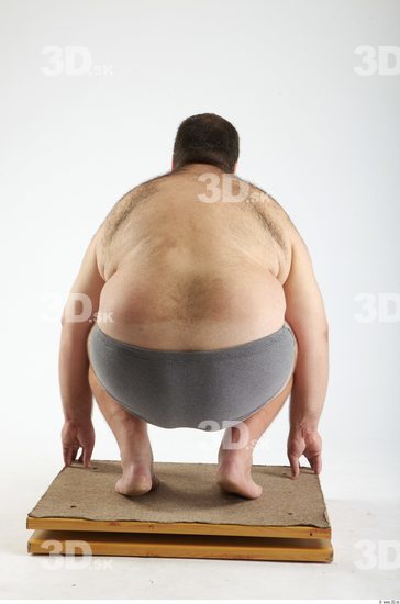 Whole Body Man Other White Hairy Underwear Pants Overweight