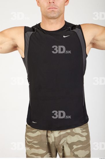 Upper Body Whole Body Man Sports Singlet Athletic Studio photo references