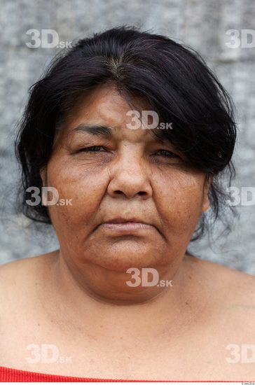 Face Head Woman White Chubby Overweight Street photo references