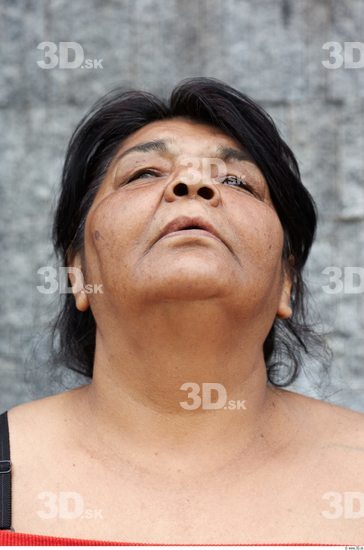 Head Woman White Chubby Overweight Street photo references