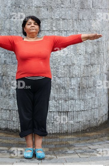 Head Woman White Chubby Overweight Street photo references