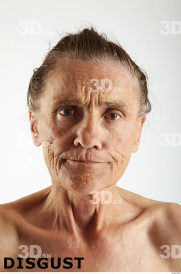 Face Emotions Woman White Slim Wrinkles