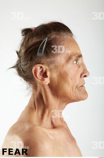 Face Emotions Woman White Slim Wrinkles