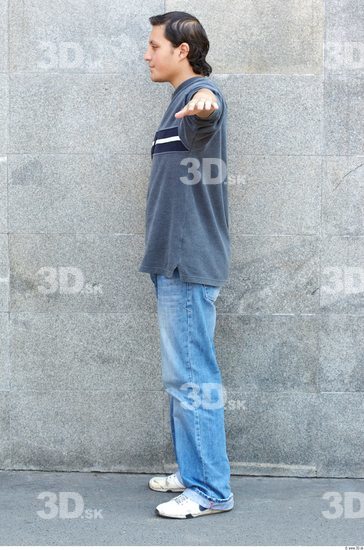 Whole Body Head Man T poses Casual Average Street photo references