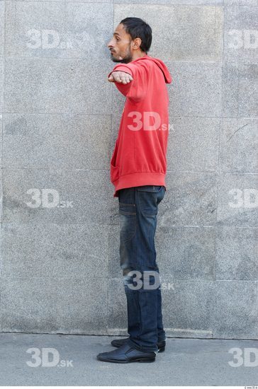 Whole Body Head Man T poses Casual Slim Average Street photo references