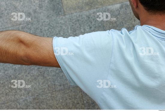 Arm Head Man Casual Shirt T shirt Average Street photo references