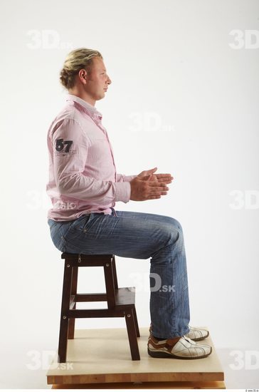 Whole Body Man Artistic poses White Casual Chubby