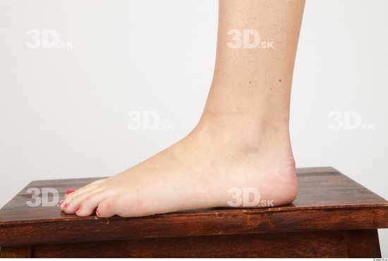 Foot Whole Body Woman Nude Formal Slim Studio photo references