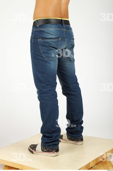 Leg Whole Body Man Casual Jeans Athletic Studio photo references