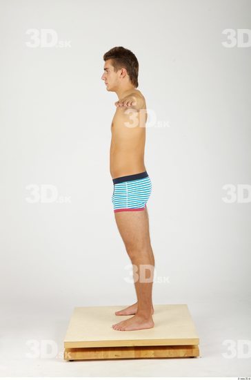 Whole Body Man T poses Casual Underwear Pants Athletic Studio photo references