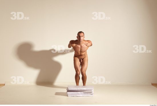 Whole Body Man Fighting poses Animation references Nude Athletic Studio photo references