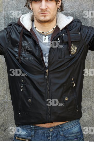 Upper Body Head Man Casual Jacket Athletic Average Street photo references