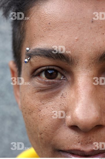 Eye Head Man Woman Piercing Casual Average Street photo references