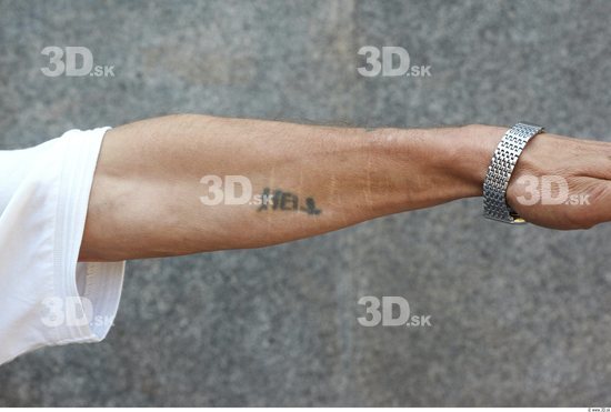 Forearm Man White Tattoo Nude Jewel Slim