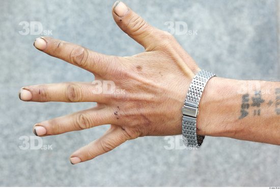 Hand Man White Tattoo Jewel Slim