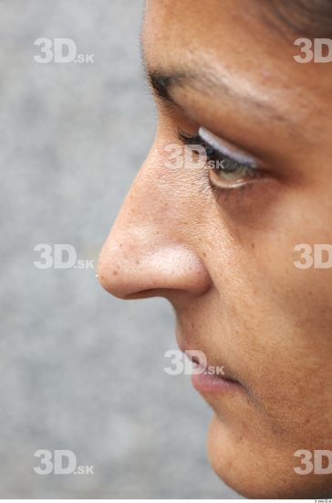 Nose Head Man Woman Slim Athletic Street photo references