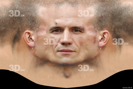 Head Man White Piercing Jewel Head textures
