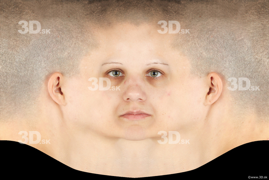Head Woman White Head textures Bald