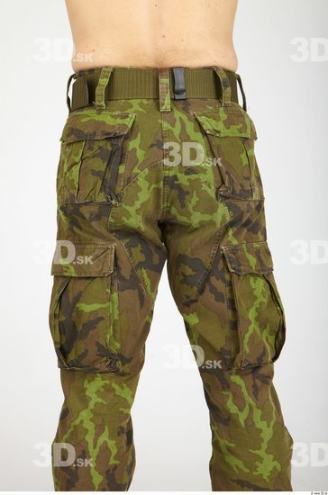 Thigh Whole Body Man Army Trousers Athletic Studio photo references
